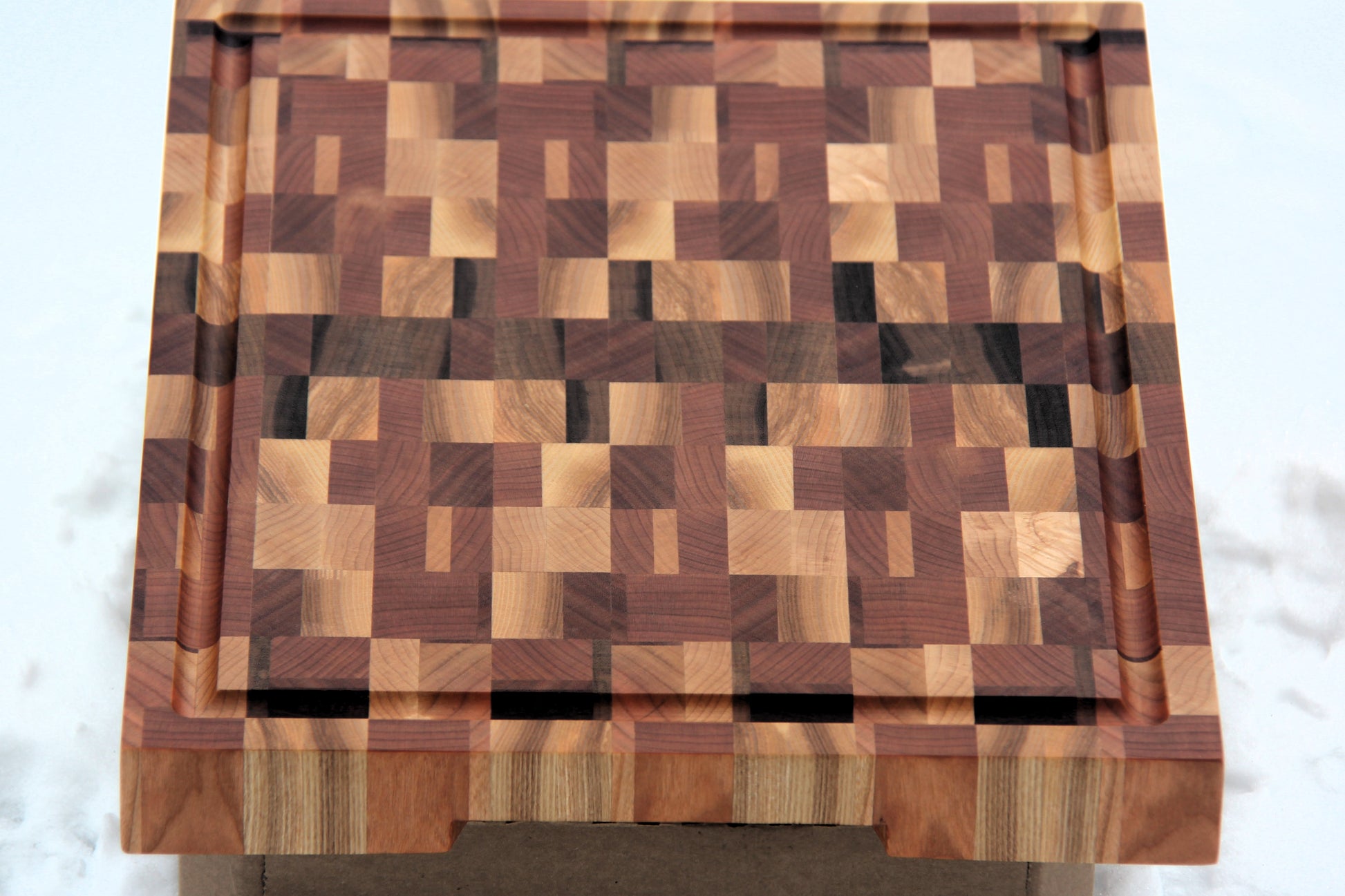 Planche à découper chaotique / Chaotic End Grain Cutting Board