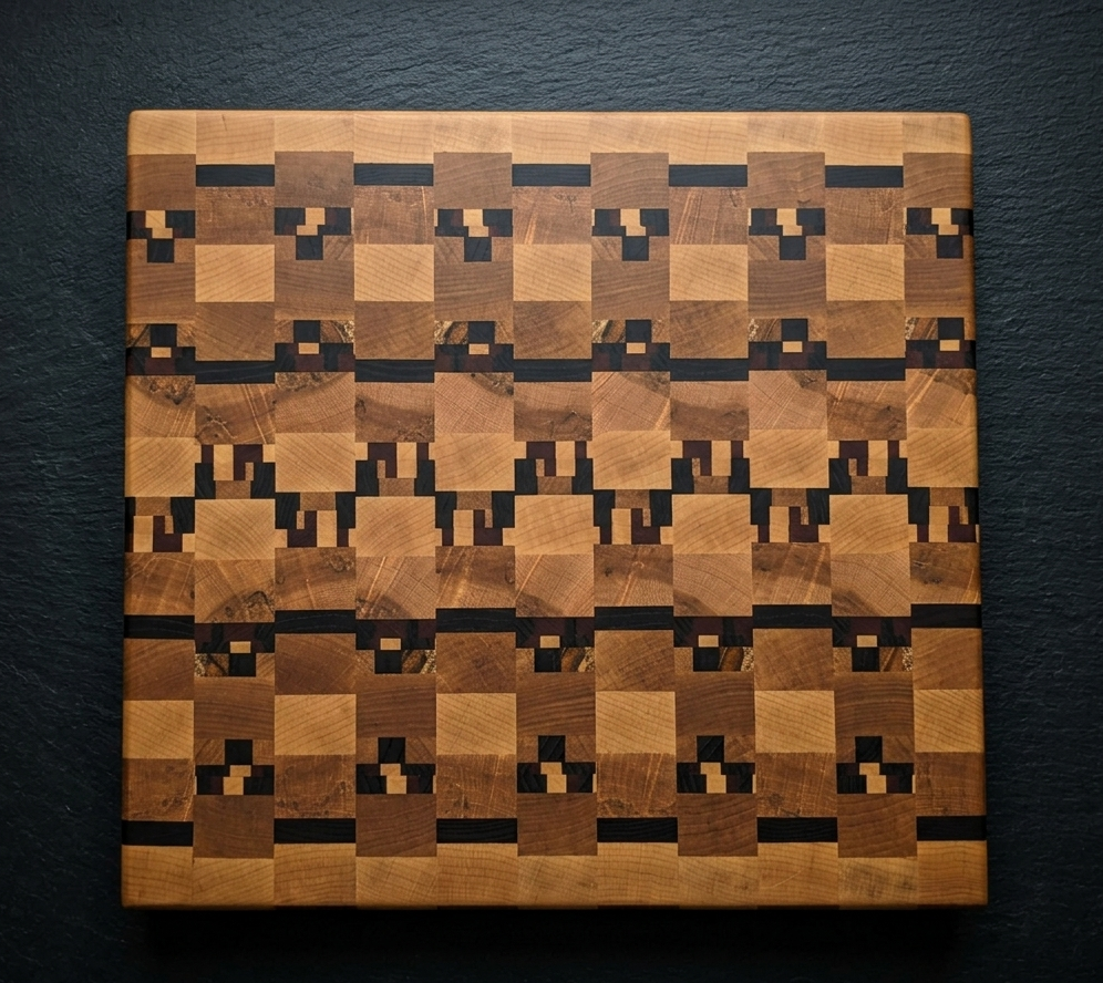 Planche à découper en bois debout 140 / 140 End Grain Cutting Board
