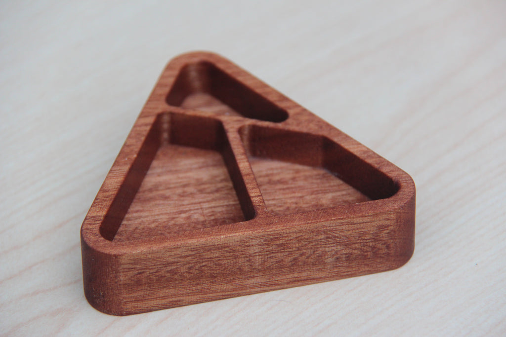 Plateau à bijoux en acajou africain / African Mahogany Jewelry Tray