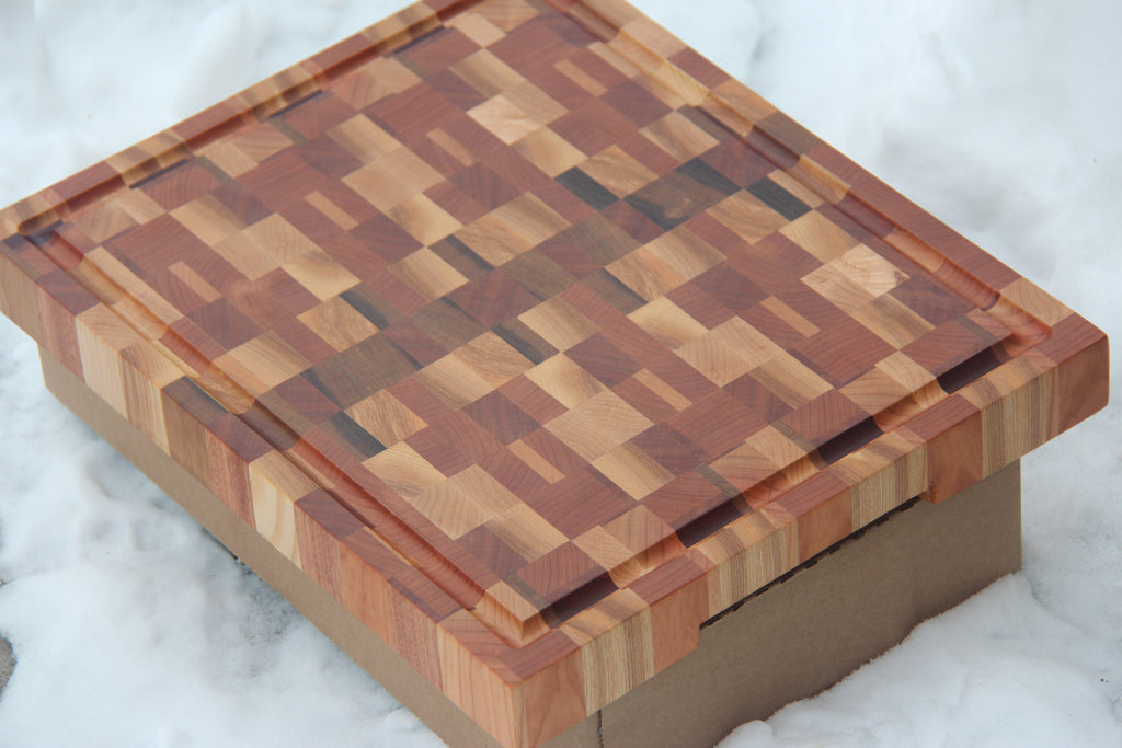 Planche à découper chaotique / Chaotic End Grain Cutting Board