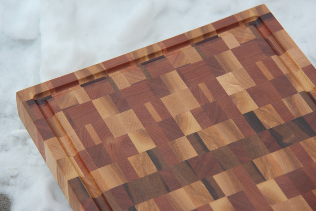 Planche à découper chaotique / Chaotic End Grain Cutting Board