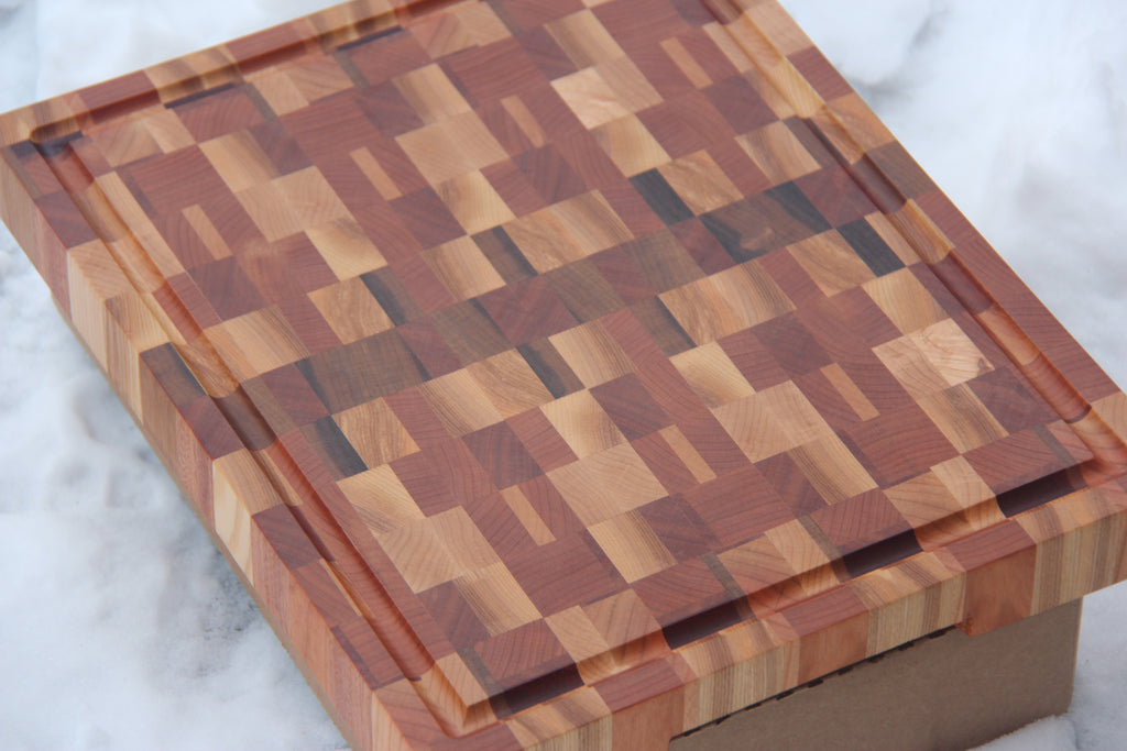 Planche à découper chaotique / Chaotic End Grain Cutting Board