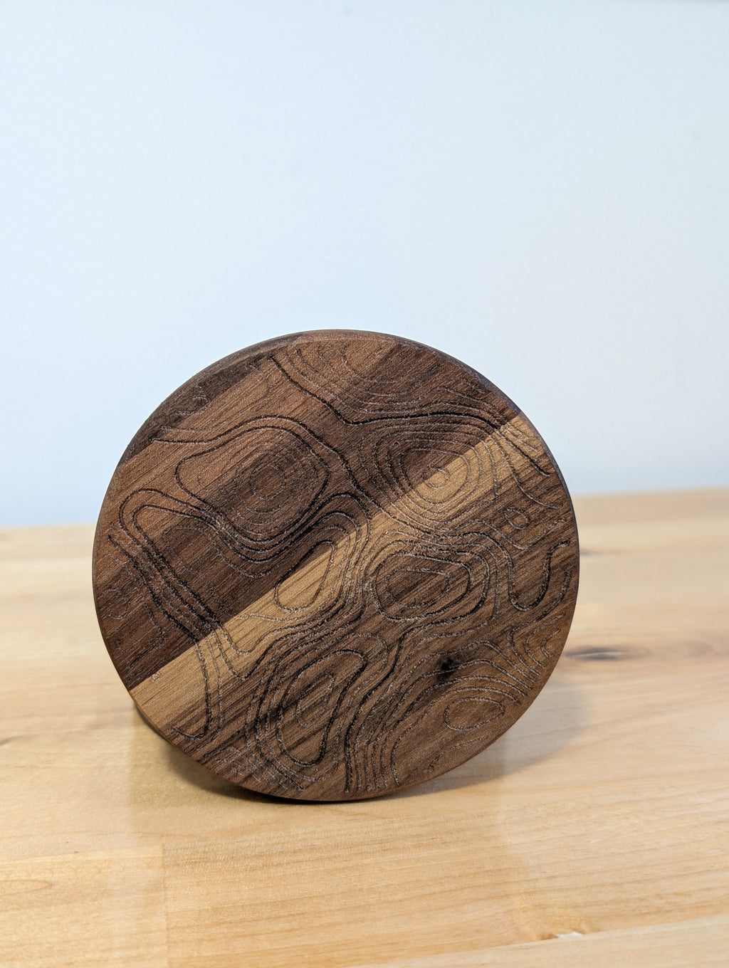 Topographic Walnut Coasters / Sous-verres topographiques en noyer