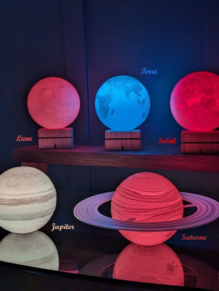 Lampes de planètes / Planet Lamps
