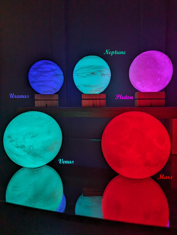 Lampes de planètes / Planet Lamps