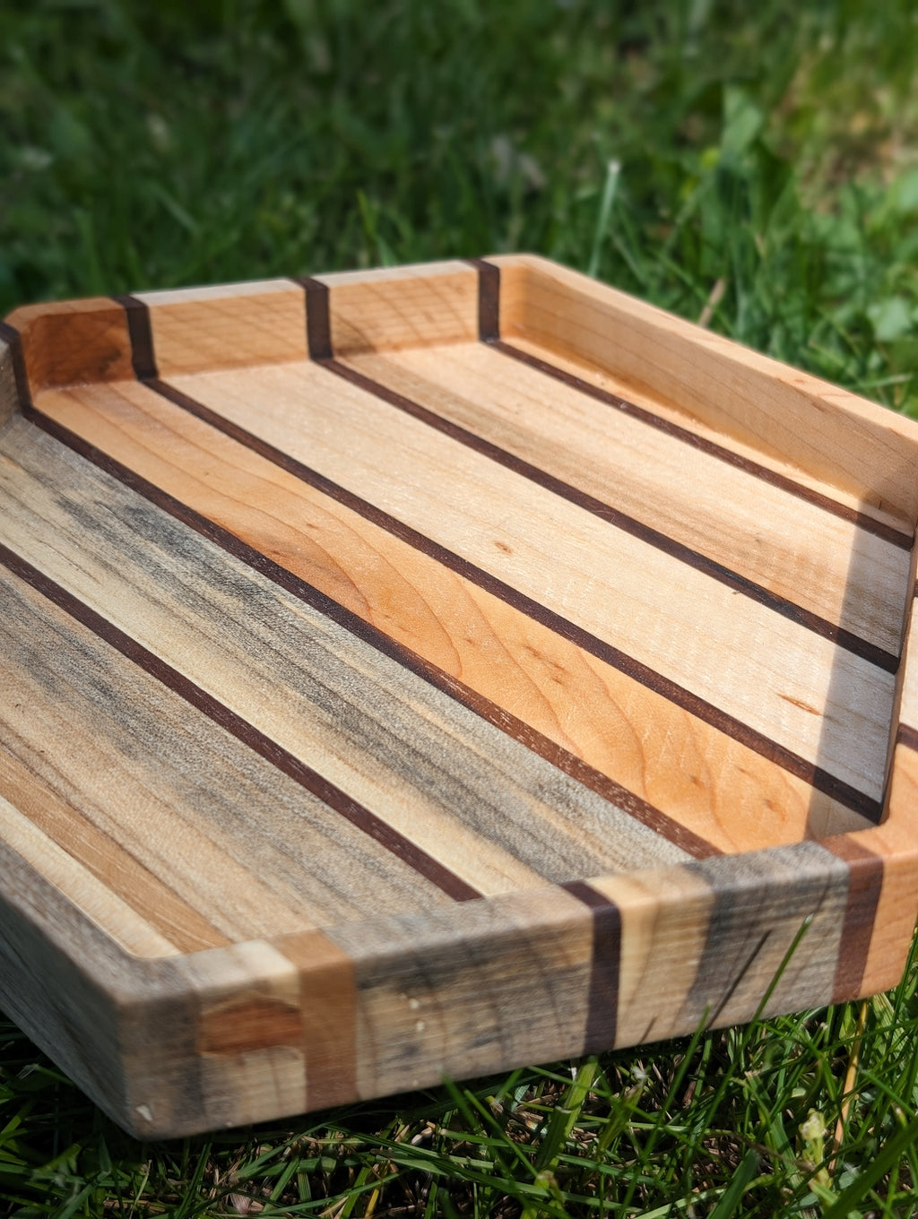 Vide-poche érable et noyer / Maple + Walnut Catch-All Tray