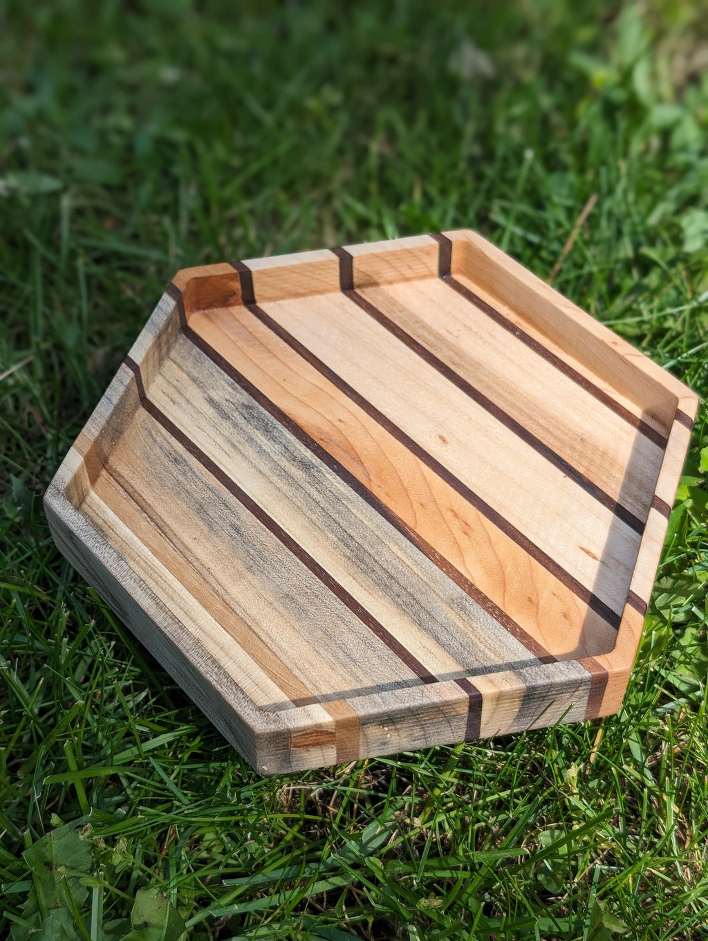 Vide-poche érable et noyer / Maple + Walnut Catch-All Tray