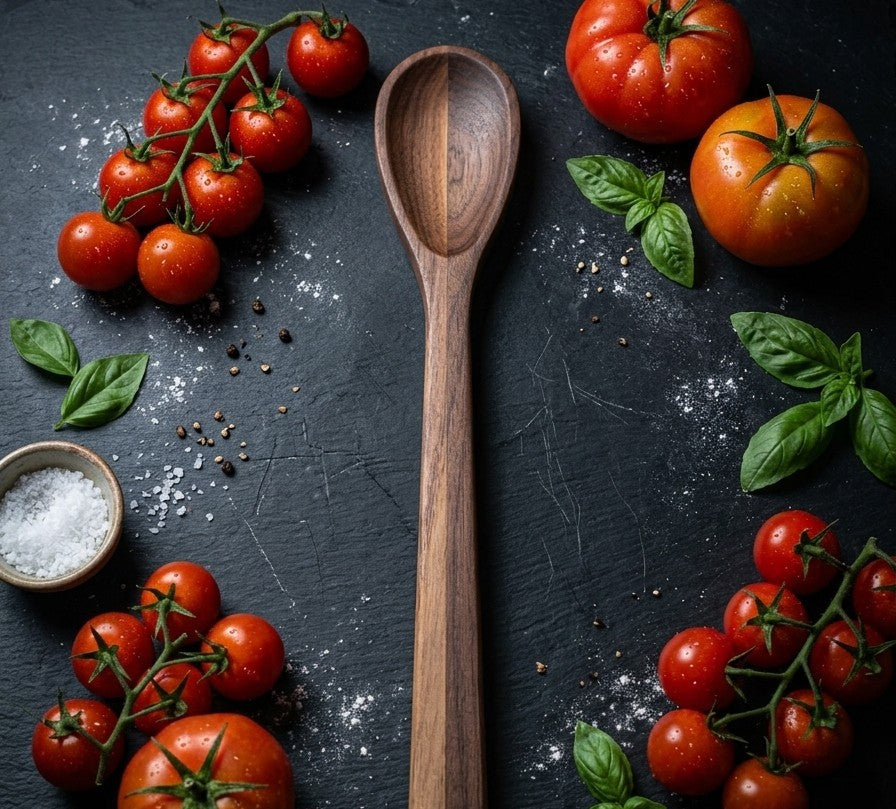 Cuillère de cuisine en noyer / Walnut Kitchen Spoon