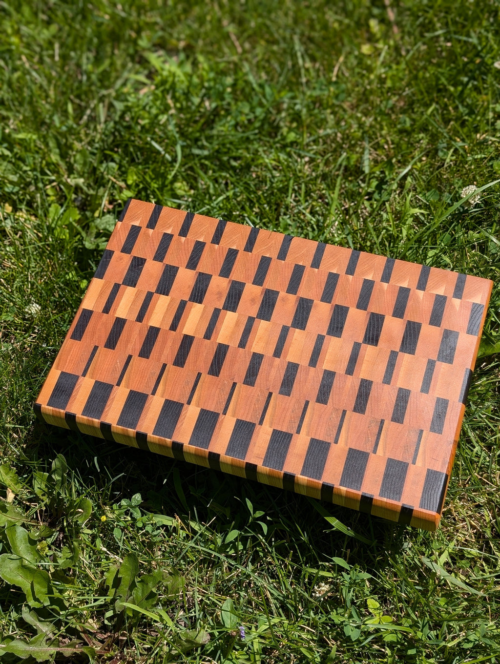 End Grain Board / Planche en bois debout