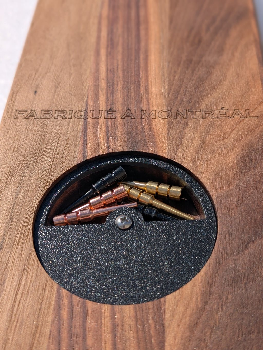 Planche de crible en noyer / Walnut Cribbage Board