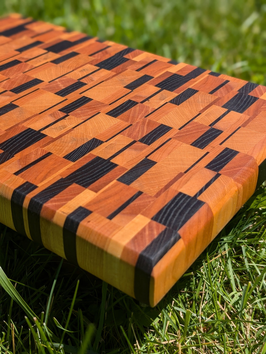 End Grain Board / Planche en bois debout