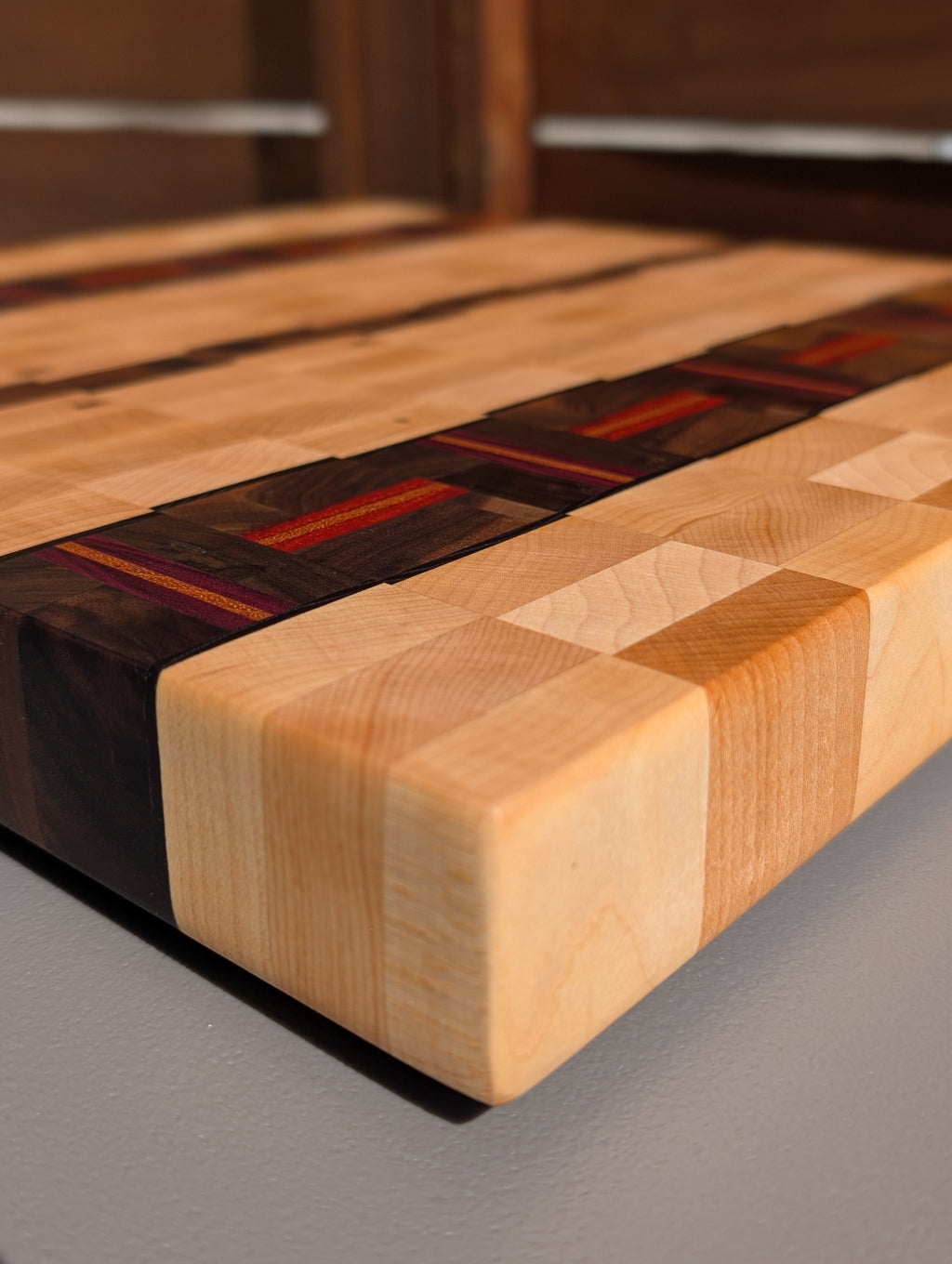 Planche en bois debout 107 / 107 End Grain Cutting Board